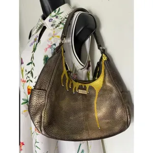 Cole Haan Leather Crossbody Brown Gold Customized thumbnail 12
