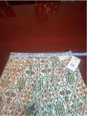 NWT Wrangler Fierce Flare Jeans Floral Pattern High Rise Boho Retro Style Sz 12 thumbnail 7