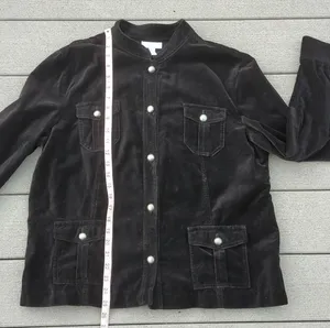 Charter Club Mock Neck Collar Velveteen Jacket thumbnail 9