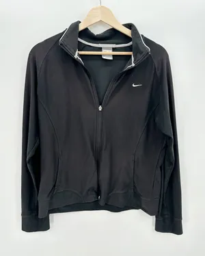 Nike‎ Fit Dry Black Full Zip Training Practice Jacket Womens Large HP8 thumbnail 1
