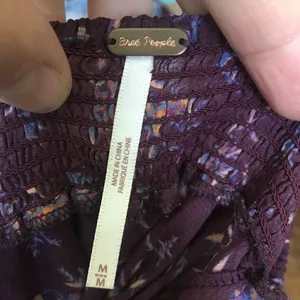 Free People off the shoulder floral flowy tunic thumbnail 3