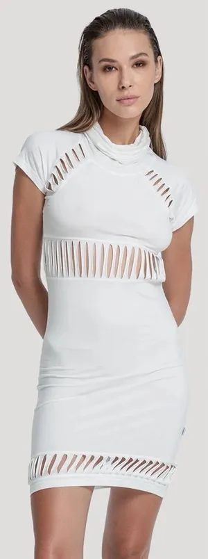 NWT Psylo Berry Mini Dress Cutout Womens Size 3‎ / US L thumbnail 1