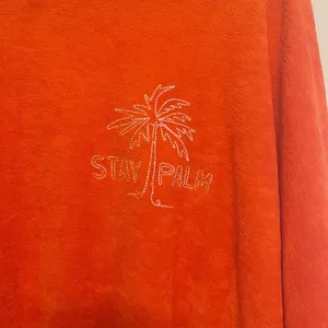 Old Navy Orange Loose Cropped Long-Sleeve Performance Slub-Knit Terry Sweatshirt thumbnail 3