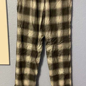 Aeropostale Plaid Flannel Lounge Sleep Pants Black Gray White XS thumbnail 8
