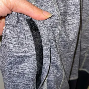 Lululemon Athletica Womens Daily Practice Zip Up Hooded Jacket Gray Black Size 8 thumbnail 8