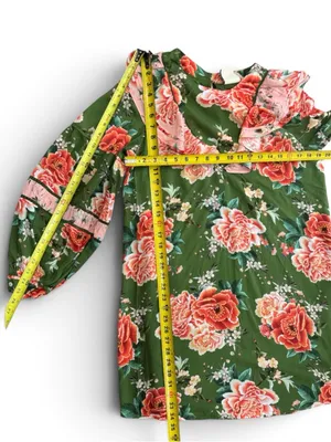 Farm Rio by Antropologie Floral Print Elinor Tunic Dress Size Medium thumbnail 16