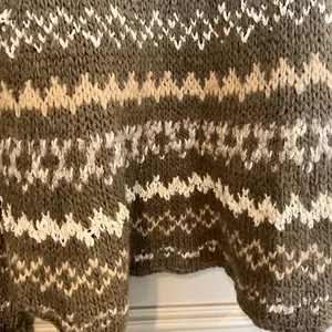 FREE PEOPLE Through the Storm Fair Isle Sweater Size S/P Small Medium Oversized thumbnail 6