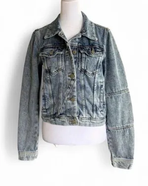 Free People Denim Jacket Trucker thumbnail 1
