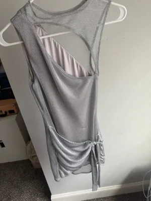 Tiger Mist Sparking Silver Mini Dress thumbnail 2