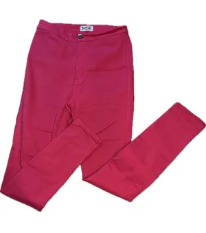 Super Swank" High-Waisted Stretchy Skinny Jeans - Fuchsia Pink (Size L) thumbnail 1