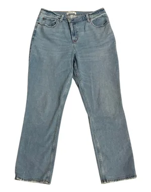 Abercrombie & Fitch Curve Love 32 14 S 90s Slim Straight Ultra High Rise Jeans thumbnail 1