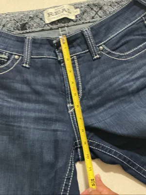 Ariat Dark Indigo Bootcut Jeans with Contrast Pocket Stitching thumbnail 4