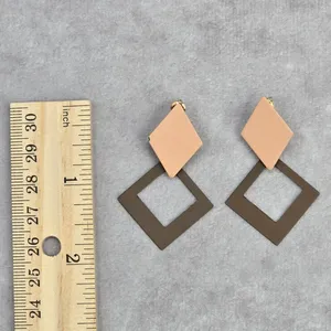Gray Pink Diamond‎ Hook Stud Boho Dangle Fashion Jewelry Earrings NWT JB2-97 thumbnail 5