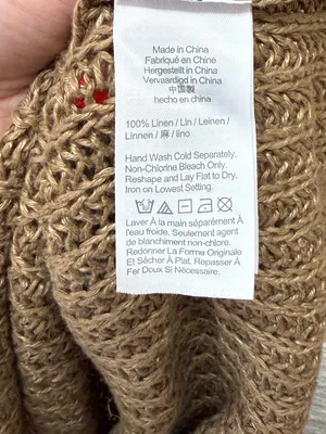 J Crew Relaxed-Fit Linen Beach Sweater Brown Women's medium thumbnail 6