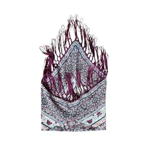Women's Burgundy Tube Top With Fringes thumbnail 3