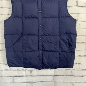 Lands’ End Violet Purple Puffer Vest Jacket Button Up Size Women’s Large Fall thumbnail 4