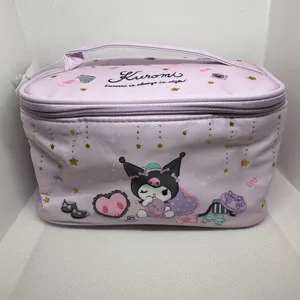 Sanrio Kuromi makeup bag with keychain! thumbnail 2