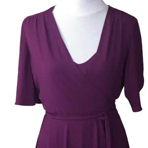 WHBM White House Black Market Dress Full Wrap Dress with Slip Size Small thumbnail 2