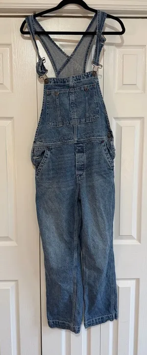 Free People Overalls Medium Denim Size 26 thumbnail 1