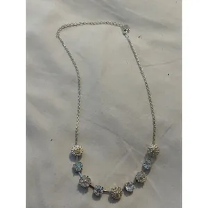 Icing‎ Rhinestone Silver Tone Chain Necklace Elegant Fashion Jewelry thumbnail 2