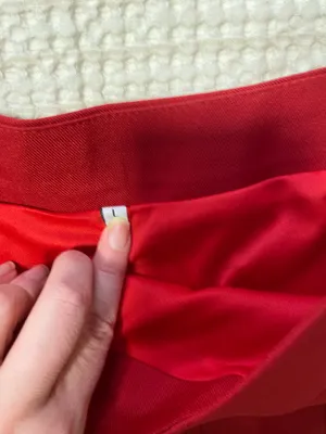 Red Pleated Skort Size L thumbnail 3
