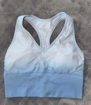 Pink Victoria’s Secret Sports bra size M light blue thumbnail 1