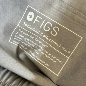 NWT Figs Gray Charlotte 21 Pocket Slim Petite Scrub‎ Pants Size XXS thumbnail 5