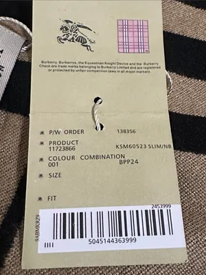 Burberry Black, Red & Cream Plaid Logo Scarf NWT thumbnail 7