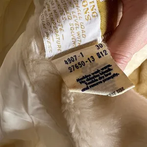 Vintage White Stag Cream Faux Fur Double Breasted Pea Coat Size 10 thumbnail 7