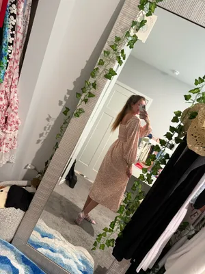 Pink Midi Dress Size M thumbnail 2