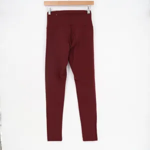 Offline by Aerie Leggings Womens Medium Maroon Stratch Knit High Rise Skinny Leg thumbnail 5