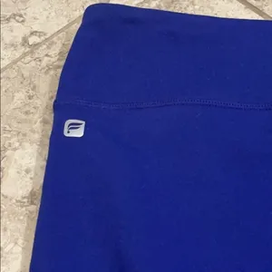 Fabletics Cherise Mid Rise Leggings Mesh Panel Athletic Medium Blue Black thumbnail 12