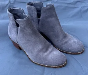 Cole Haan Gray Suede Ankle Booties size 6 thumbnail 1