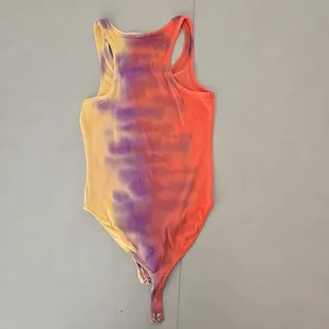 Agolde Premium Tie-Dye Ribbed Sleeveless Bodysuit Size M thumbnail 4