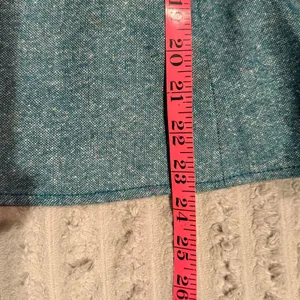 Ann Taylor Loft Teal Blue Wool Silk Blend Tweed Flared A-Line Skirt Size 10 thumbnail 5