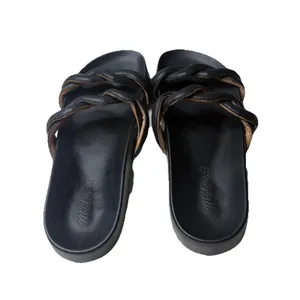 Madewell Maisie Wave Slide True Black Sandals Slip on Shoes Size 9.5 Womens thumbnail 3