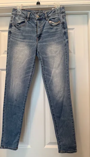 American Eagle Outfitters Light Wash Skinny Jeans thumbnail 1