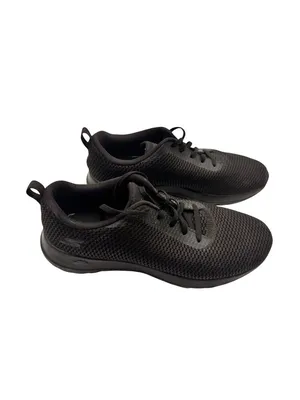 Skechers 8 Women Black Mesh Lace-Up Athletic Shoes Lightweight Casual Sneakers thumbnail 4