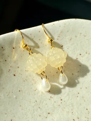 Handmade fairy cute Kawaii retro candy dangle earrings 💛 thumbnail 7