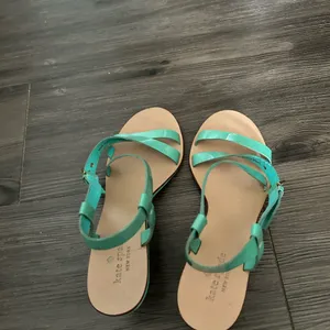 kate spade turquoise patent leather strappy sandals thumbnail 6