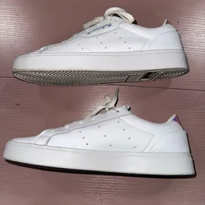 Adidas Sleek Sneakers Leather Cloud White/ Crystal White thumbnail 7