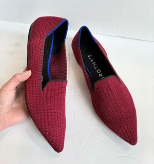 Rothy’s The Point Ballet Flats in Rare Limited Edition Scarlett Tweed thumbnail 2