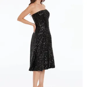 New! Dress the Population Ruby Sequin Strapless‎ Cocktail Dress Sz Small $298 thumbnail 2