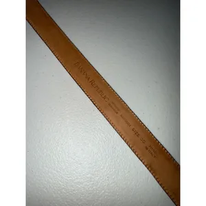 Banana Republic Women's Red Leather Crocodile Texture Silver Buckle Belt 30 Xmas thumbnail 4