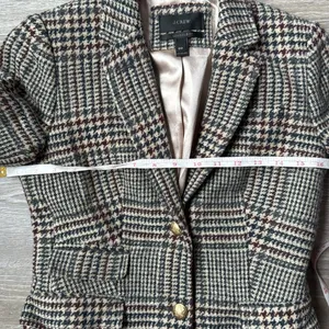 J. Crew Schoolboy Wool Houndstooth Plaid Blazer 0 thumbnail 10