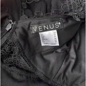 Venus Babydoll Top Sz 14 Black Sleeveless Lace Dark Romantic Whimsigoth Coquette thumbnail 5