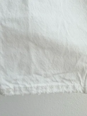 Zara The Bliss Straight Jeans Size 2 Color White Distressed Y2k thumbnail 6