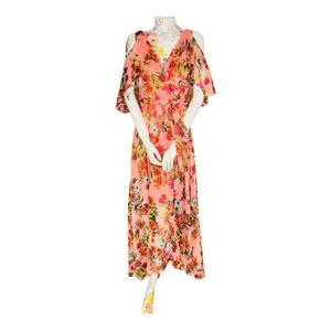 Source Unknown Floral Pink Maxi Dress thumbnail 4