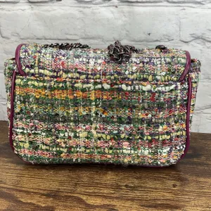 Patricia Nash Lorenza Flap Mauve Plaid & Leather Crossbody/Shoulder Bag‎ thumbnail 2
