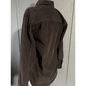 Harley Davidson Womens Black‎ Corduroy Button Up Shirt Long Sleeve Embroidered thumbnail 7